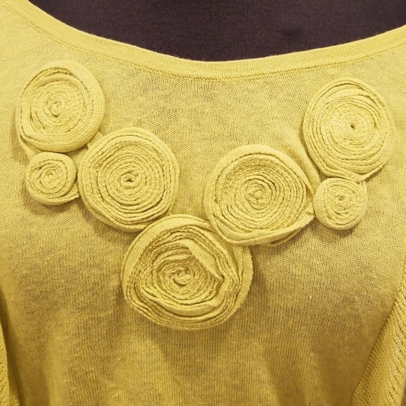 Alison Sheri Lime Asymmetrical Size S/P  Sweater - Picture 3 of 6